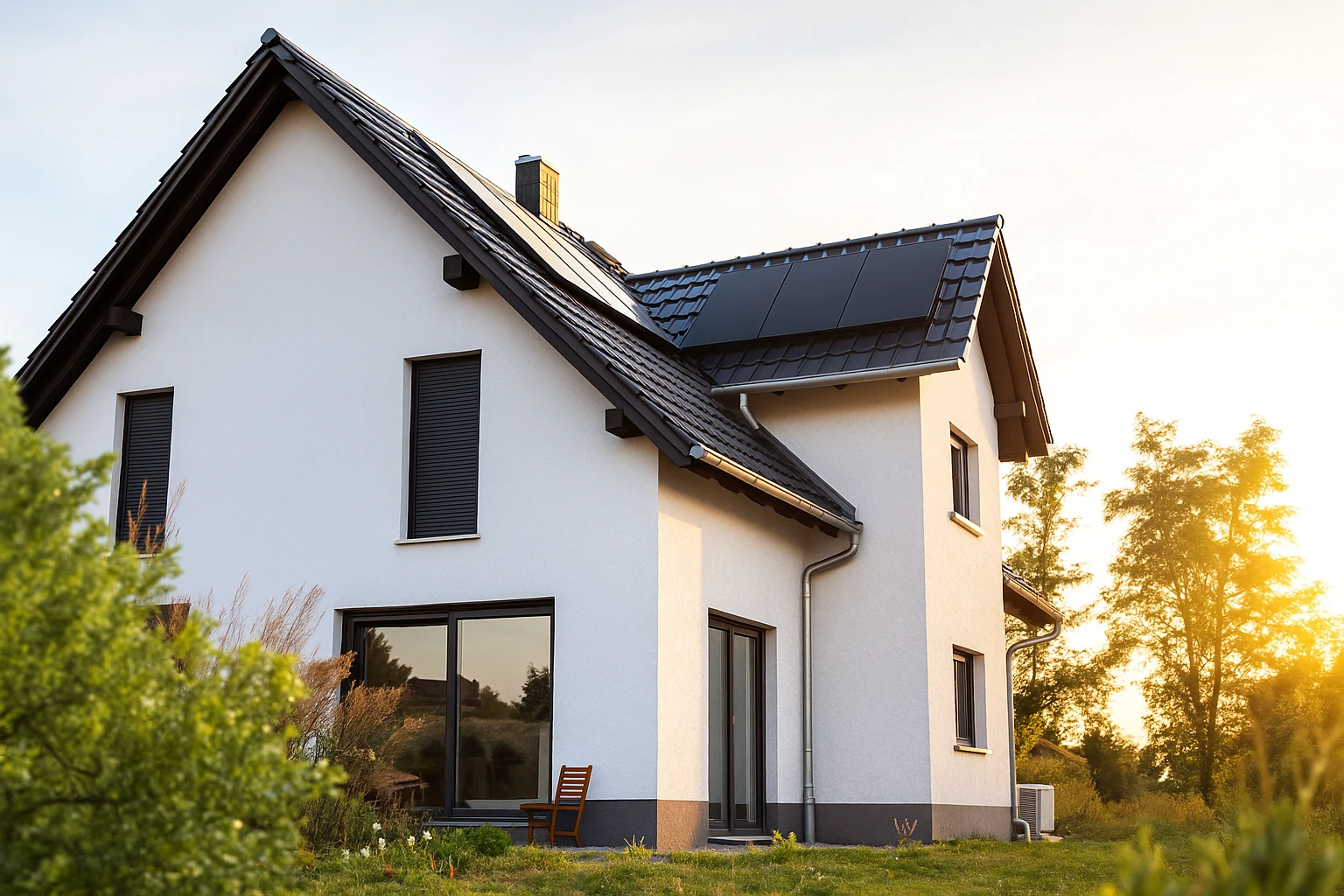 Symbolbild für ein modernes, energieeffizientes Gebäude